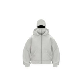 New European And American Autumn Spring Hooded Loose Cardigan Baseball Uniform Men (Option: Light gray hat of the same-M)