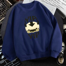 Man New Fleece Sweatshirts Avatar The Last Airbender (Option: Dark Blue-2XL)
