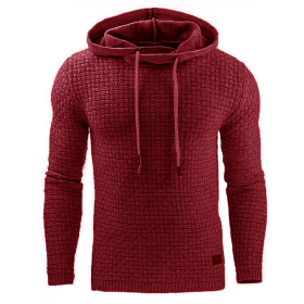 Men's hoodies sweater (Option: Red-M)