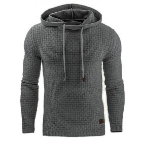 Men's hoodies sweater (Option: Dark Gray-XL)
