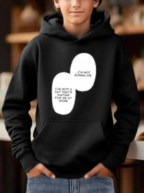 Men's Printed Hooded Sweatshirt (Option: Black-S)