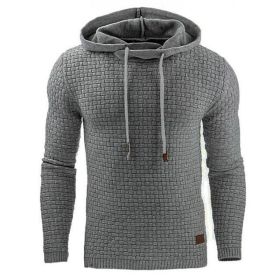 Men's hoodies sweater (Option: Light Gray-3XL)