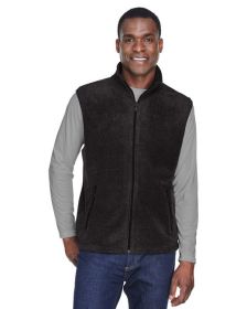 Adult 8 oz. Fleece Vest - SAFETY ORANGE - S (Color: Black, size: M)