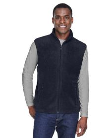 Adult 8 oz. Fleece Vest - SAFETY ORANGE - S (Color: Navy, size: 4XL)