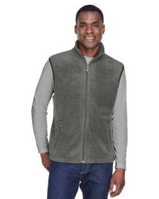 Adult 8 oz. Fleece Vest - SAFETY ORANGE - S (Color: Charcoal, size: 4XL)