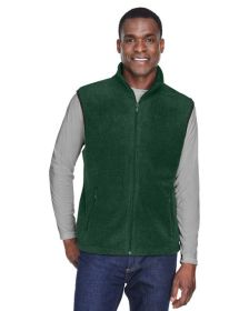 Adult 8 oz. Fleece Vest - SAFETY ORANGE - S (Color: HUNTER, size: S)