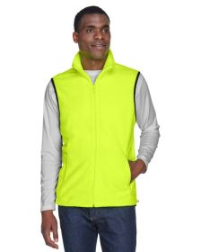 Adult 8 oz. Fleece Vest - SAFETY ORANGE - S (Color: SAFETY YELLOW, size: XL)