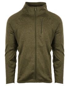 Burnside B3901 Men's Sweater Knit Jacket (Color: Military green, size: L)